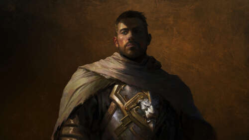 Anduin Wrynn, de World of Warcraft: The War Within, vestindo uma armadura imponente. 8K