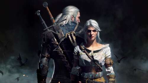 Ciri e Geralt de Rívia, de The Witcher 3: Wild Hunt. 8K