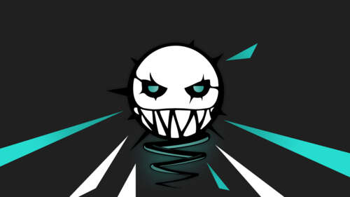 Uma ilustração gráfica minimalista da personagem Ela, do videojogo Tom Clancy’s Rainbow... 8K