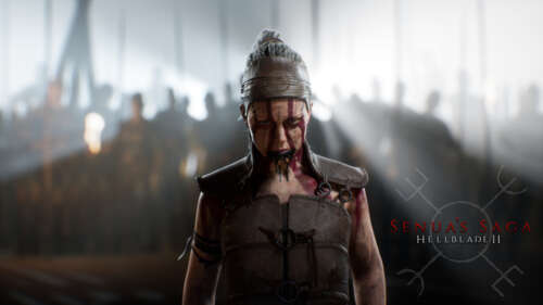 Um retrato cinematográfico detalhado de Senua, a personagem principal de Senua's... 8K