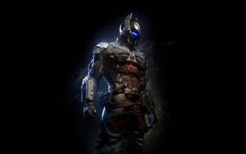 Um retrato de Jason Todd, o Cavaleiro de Arkham, com seus olhos azuis penetrantes... 7680x4800