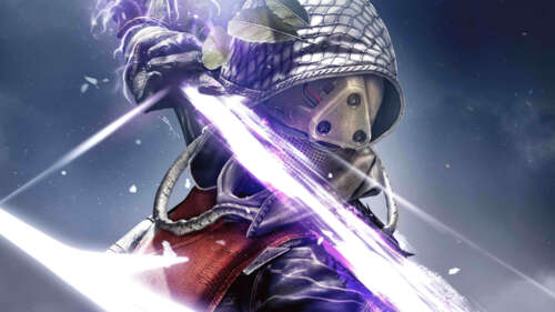 Um detalhado Guardião de ficção científica do jogo Destiny, vestindo placas de armadura... 8K