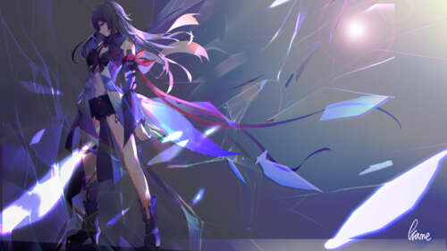 Um retrato cinematográfico de Seele Vollerei, de Honkai: Star Rail, que destaca o... 8K