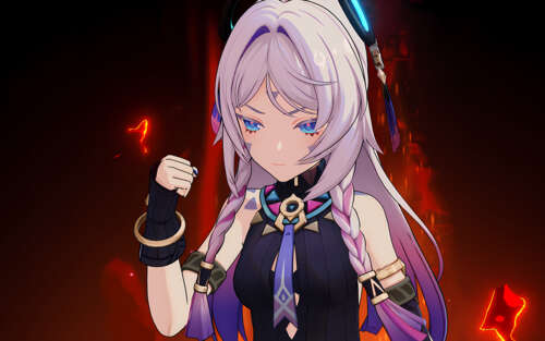 Um retrato de alta qualidade da personagem Citlali, do jogo Genshin Impact. 7680x4800