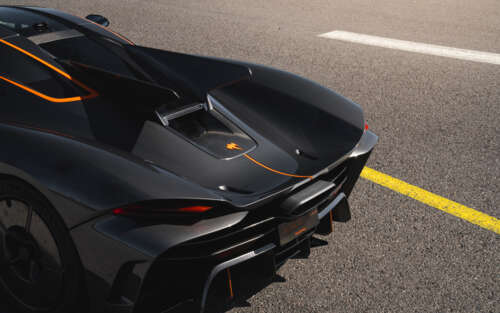 Um hiperdesportivo Koenigsegg Jesko Absolut elegante e aerodinâmico, num ambiente... 7680x4800