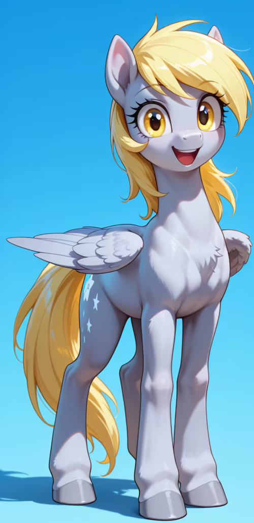 Ilustração digital de corpo inteiro da personagem Derpy Hooves, da série My Little... Samsung Galaxy J4 Core