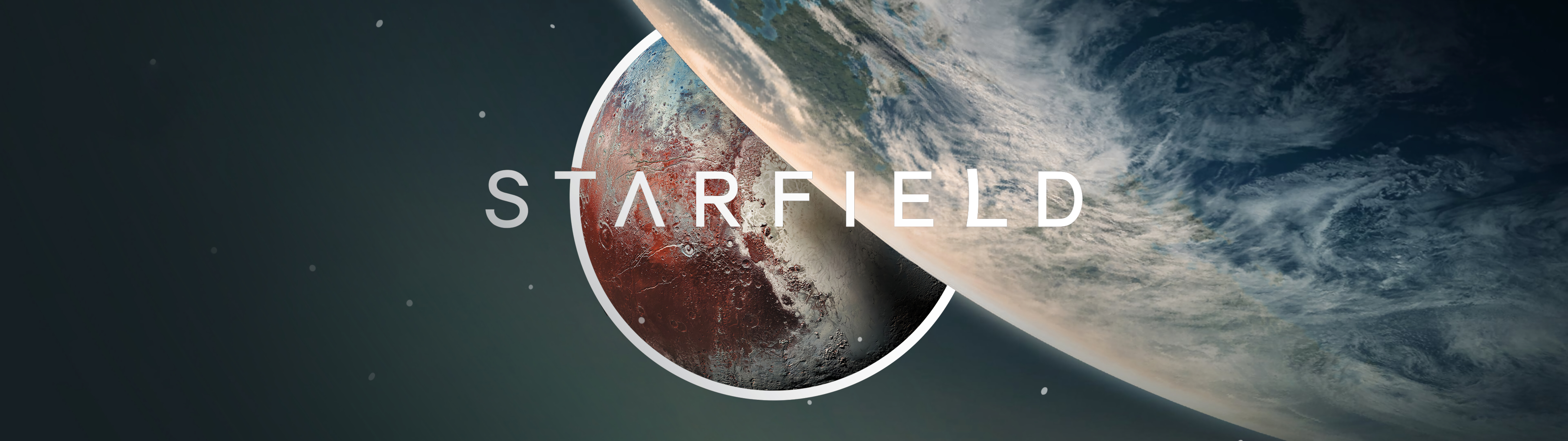 Um astronauta, vestido com um fato espacial detalhado, observa uma nebulosa vibrante e colorida no cenário do videojogo Starfield.