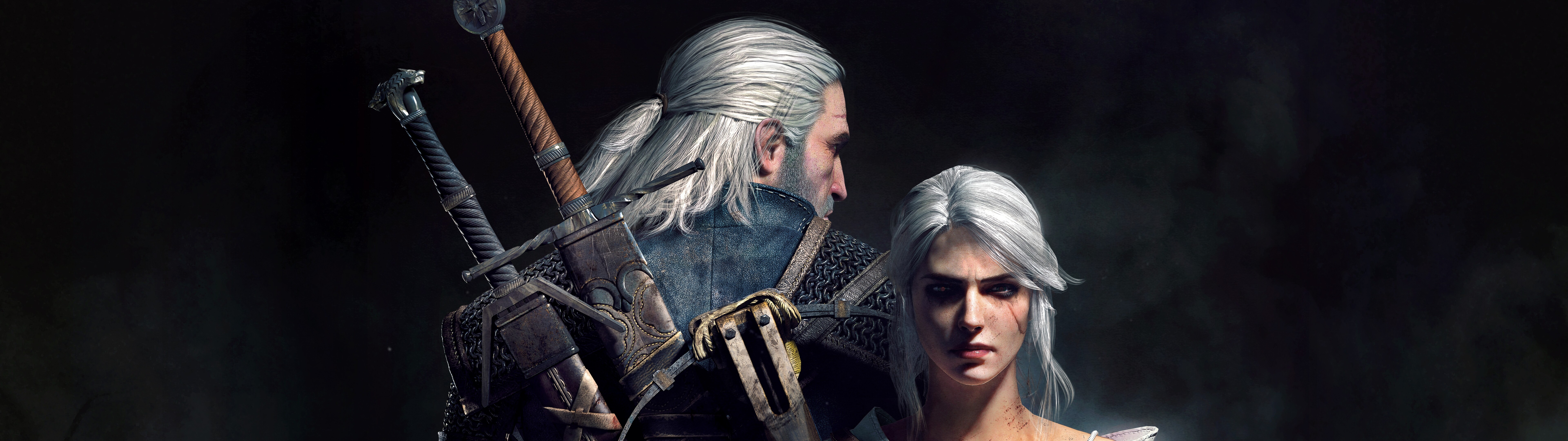 Ciri e Geralt de Rívia, de The Witcher 3: Wild Hunt.
