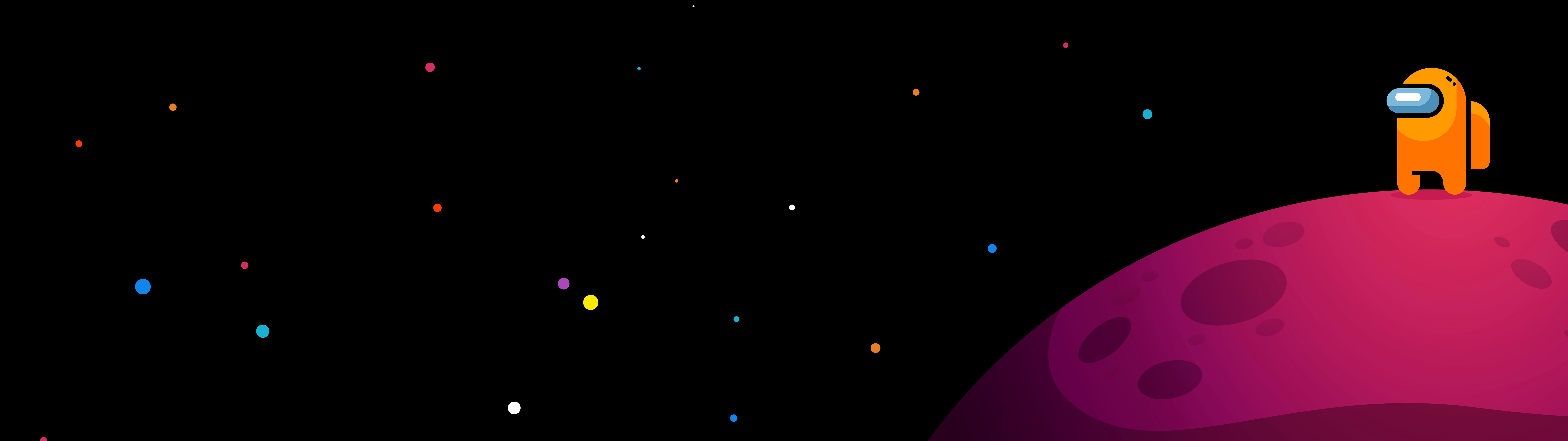 Um personagem colorido da tripulação do jogo de vídeo Among Us.