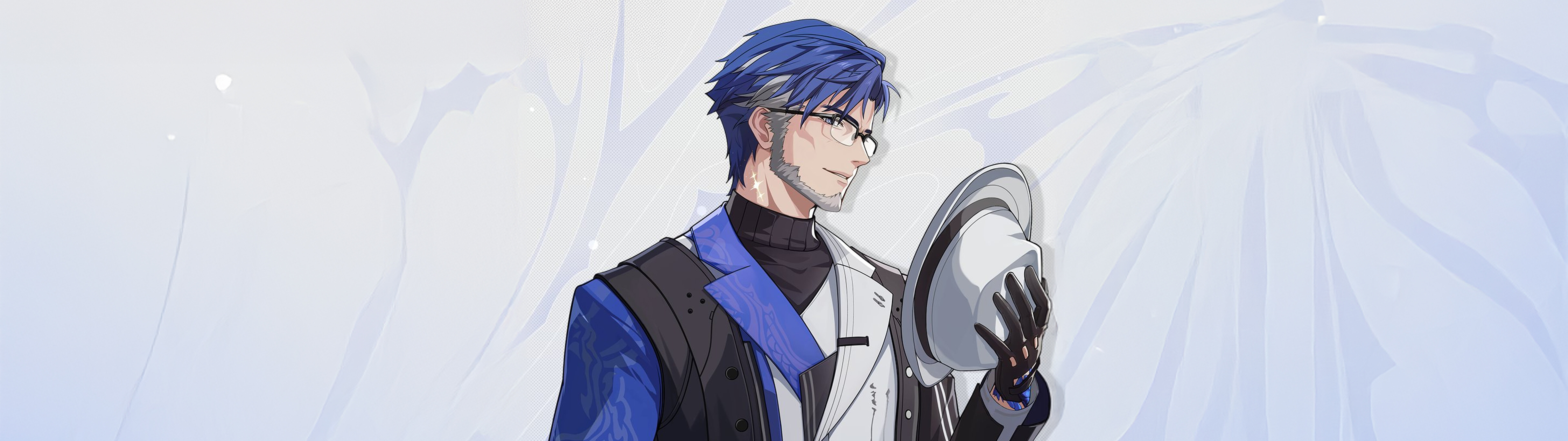 Uma ilustração de alta qualidade do personagem Yuanwu, do videojogo Wuthering Waves.