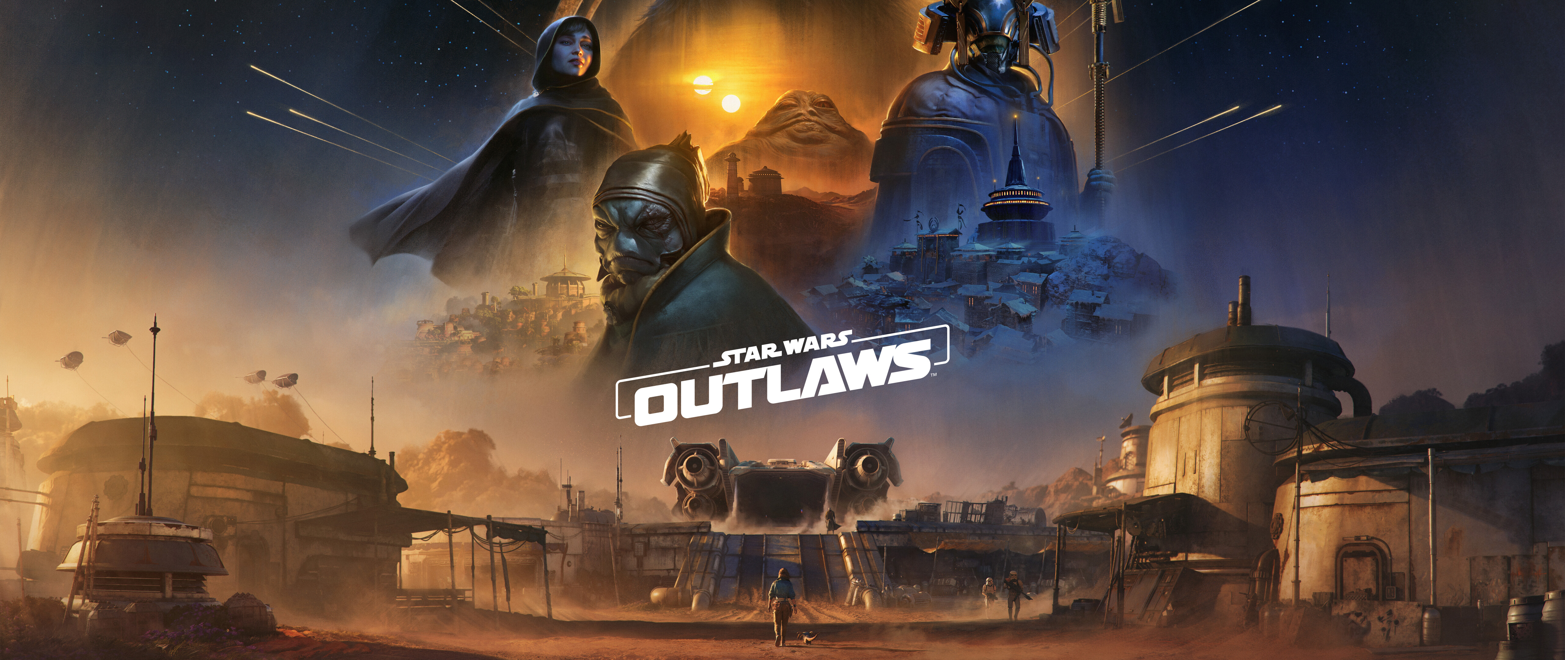 Uma imagem cinematográfica de Kay Vess, retirada do videojogo Star Wars Outlaws.