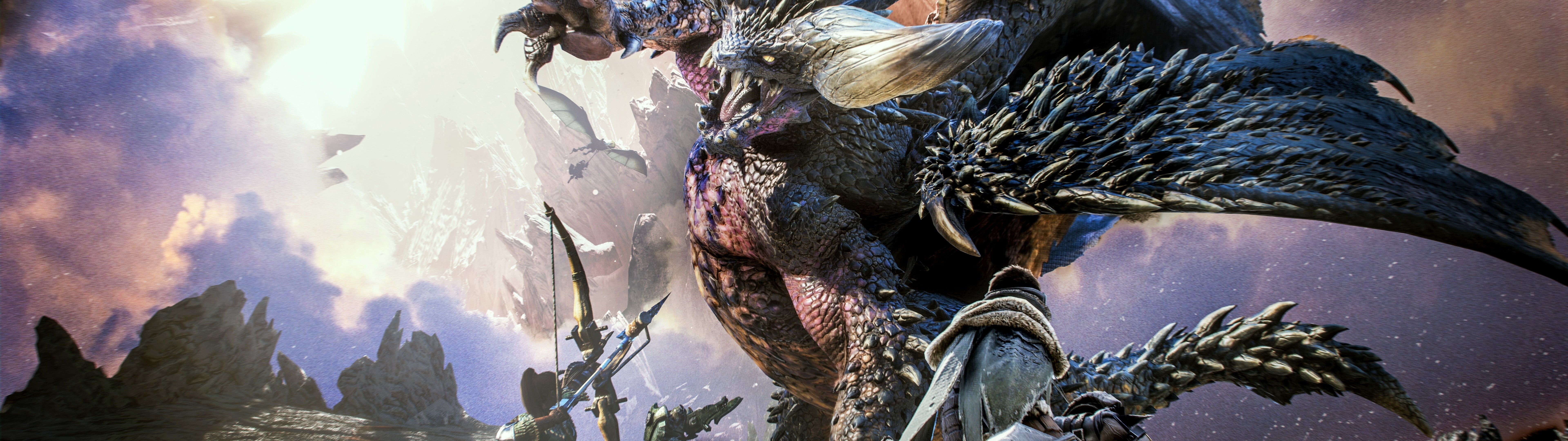 Uma representação impressionante do Ancião Dragão Nergigante, do videojogo Monster Hunter World.