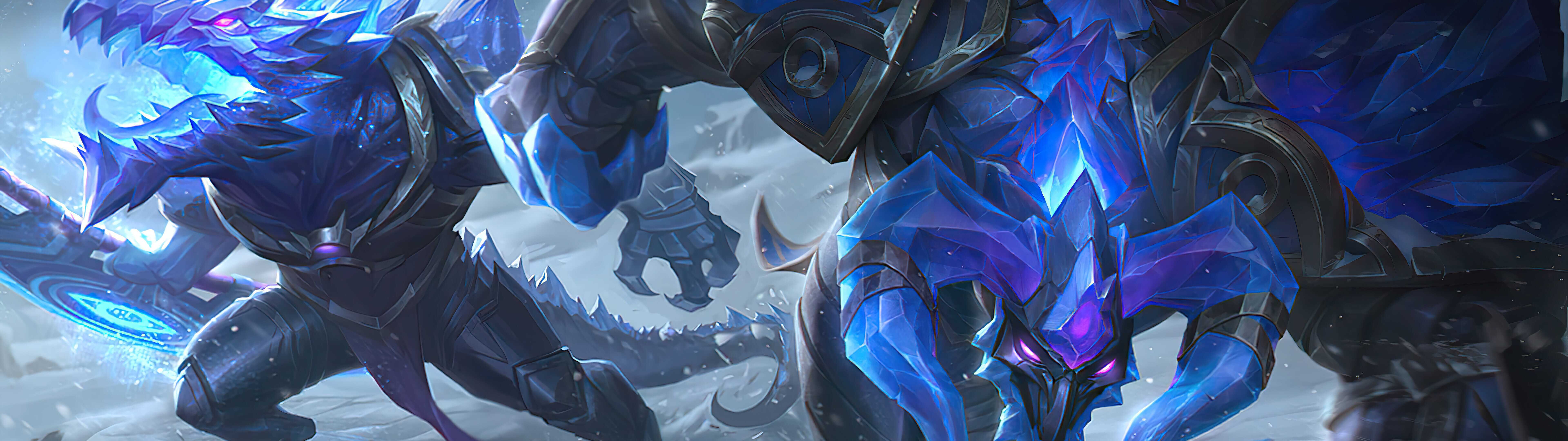 Uma representação visual de Alistar, o campeão Minotauro do jogo League of Legends.